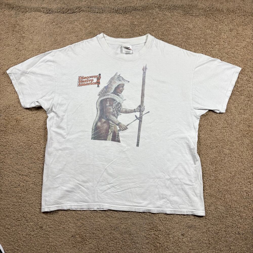 Discover Native America Vintage Mens T Shirt‎ Adult Sz XL